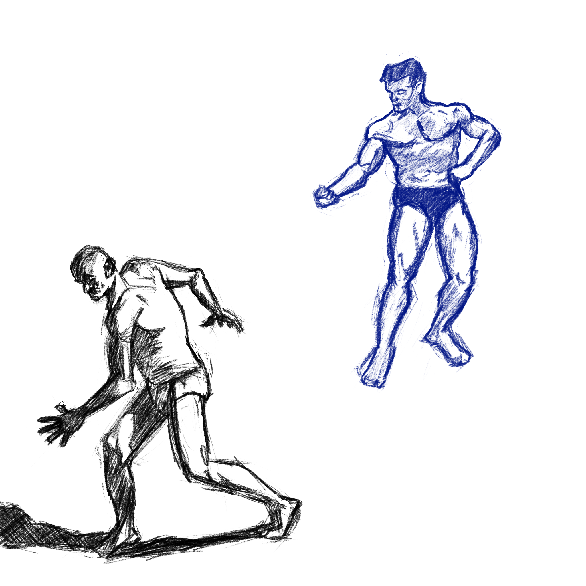 Closing out the week with some untimed figure drawings.