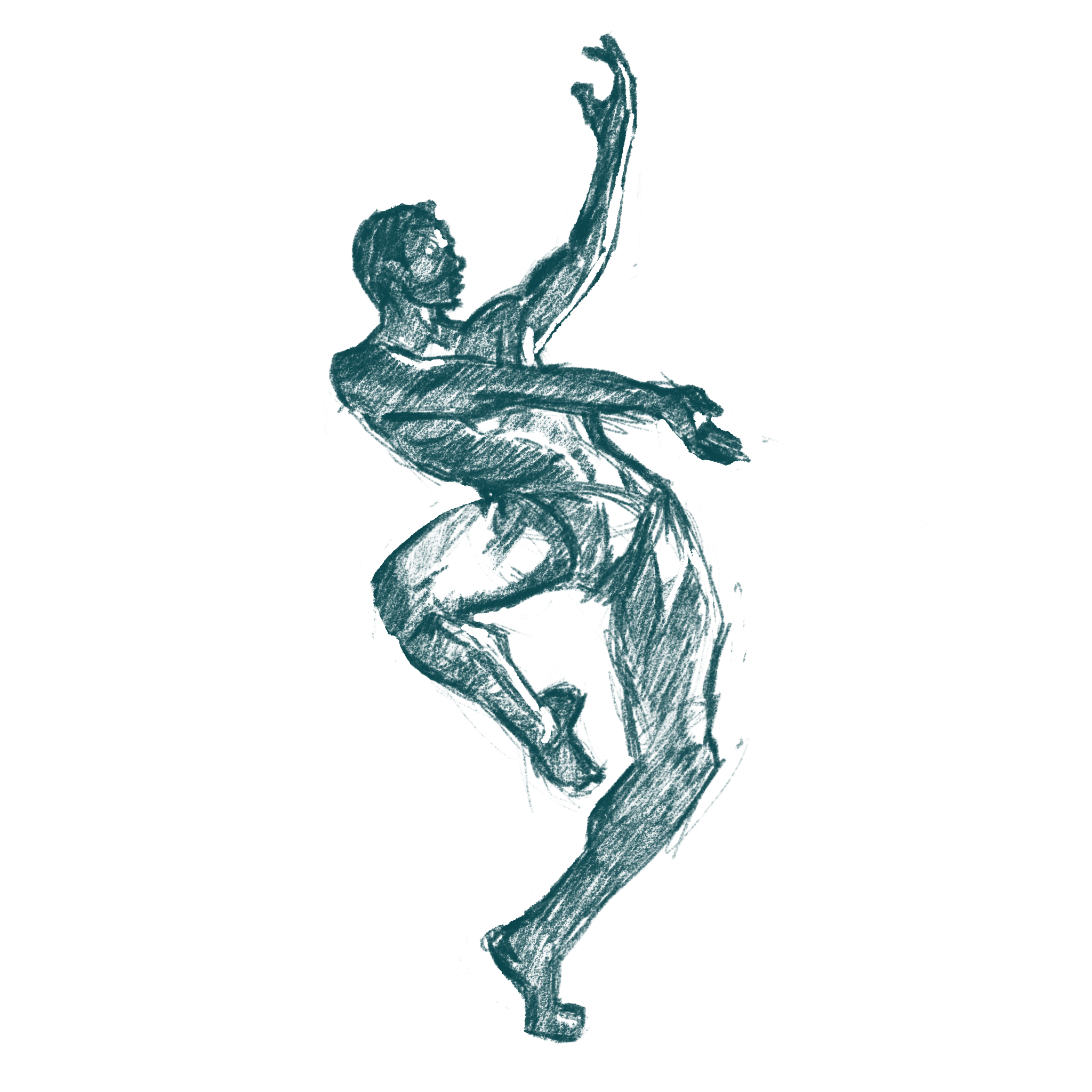 Shaded figure sketch