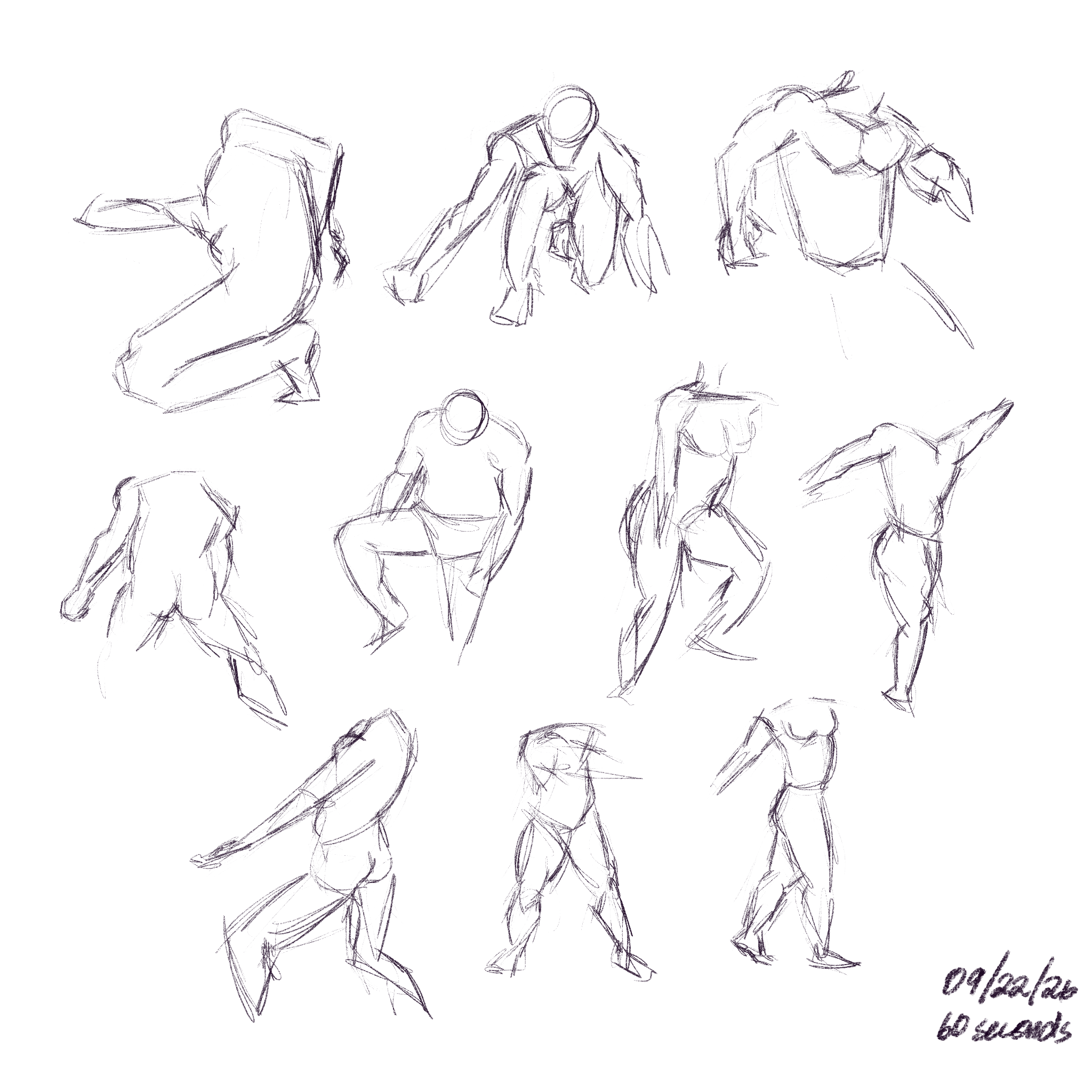 10 minute gesture study