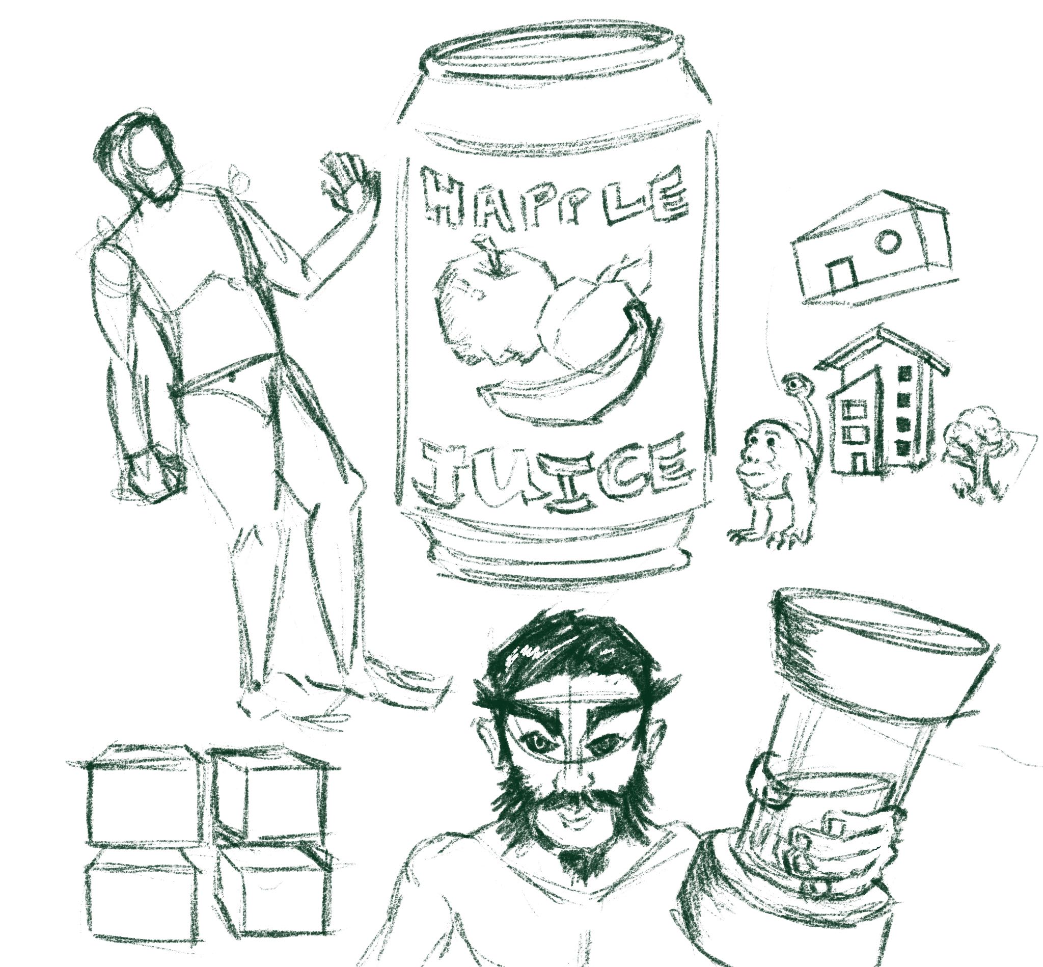 A collection of doodles without any real aim or direction.
