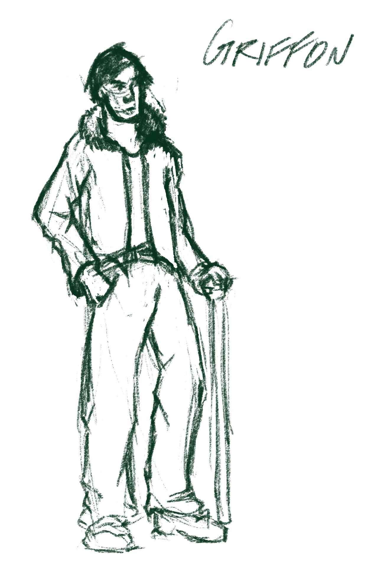 Attempt at a character without reference - inspired by the Eurasian griffon vulture