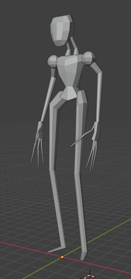 I got to work in Blender demaking the concept to fit the retro aesthetic.